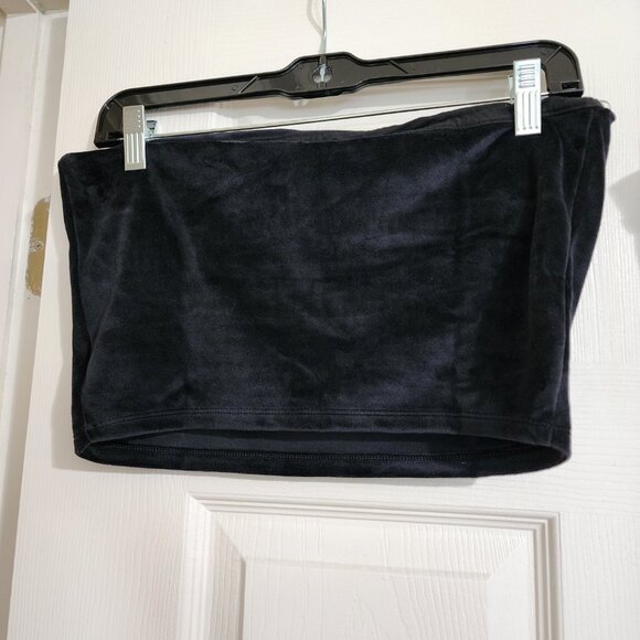 Victoria Secret Black Velour Set Top-L Pants-XL NWT - Picture 5 of 8